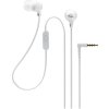 SONY headset do uší MDREX15APW/ sluchátka drátová + mikrofon/ 3,5mm jack/ citlivost 100 dB/mW/ bílá