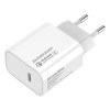 COLORWAY 1x USB-C/ síťová nabíječka/ 20W/ 100V-240V/ Bílá