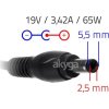 TRX Akyga 65W napájecí adaptér/ nabíječka/  Asus/ HP/ Toshiba/ 19V/ 3.42A/ 5.5x2.5mm konektor/ neoriginální