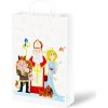 taška Mikuláš papír bílý s uchem 18x24x8cm 5251318