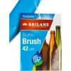 BRILANZ Kartáč na lahve EXCLUSIVE 42 cm, s měkčenou TPR rukojetí, bílo-světlemodrý