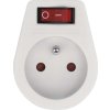 Zásuvka s vypínačem, bílá