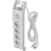 Přepěťová ochrana 900J – 4 zásuvky, 2m, bílá