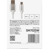 Nabíjecí a datový kabel USB-A 2.0 / USB-C 2.0, 1 m, bílý