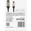 Nabíjecí a datový kabel USB-A 2.0 / USB-C 2.0, 1 m, černý