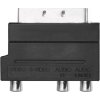 Redukce SCART na 3x CINCH + SVHS adaptér