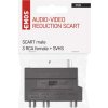 Redukce SCART na 3x CINCH + SVHS adaptér