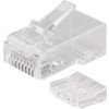 Konektor RJ45 pro UTP kabel (drát), průhledný