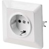 Zásuvka jednonásobná SCHUKO, bílá