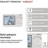 Pokojový manuální drátový termostat P5604