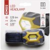 COB LED čelovka P3532, 125 lm, 20 m, 3× AAA