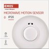 MW senzor (pohybové čidlo) IP20 1200W, bílý