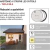 LED přisazené svítidlo ZURI, kruhové černá/bílá 14W teplá bílá