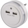 EMOS Noční světlo s 2 x USB + fotosenzor (P3313)