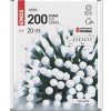 LED vánoční cherry řetěz – kuličky, 20 m, venkovní i vnitřní, studená bílá, programy