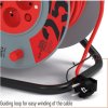 Prodlužovací kabel na bubnu 25 m / 4 zásuvky / červený / PVC / 230 V / 1,5 mm2