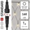 Standard LED spojovací vánoční řetěz – síť, 1,5x2 m, venkovní, teplá bílá