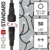 Standard LED spojovací vánoční řetěz, 5 m, venkovní i vnitřní, studená bílá