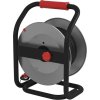 Venkovní prodlužovací kabel na bubnu 25 m / 4 zás. / černý / guma-neopren / 230V / 1,5 mm2