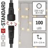 Standard LED spojovací řetěz blikající – rampouchy, 2,5 m, venkovní, teplá/studená bílá
