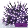 Standard LED spojovací vánoční řetěz, 10 m, venkovní i vnitřní, fialová