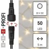 Profi LED spojovací řetěz bílý, 5 m, venkovní i vnitřní, teplá bílá