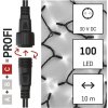 Profi LED spojovací řetěz problikávající, 10 m, venkovní i vnitřní, studená bílá