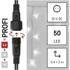 Profi LED spojovací řetěz bílý – rampouchy, 3 m, venkovní, studená bílá
