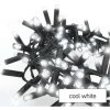 Profi LED spojovací řetěz černý – ježek, 3 m, venkovní i vnitřní, studená bílá