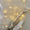 LED vánoční nano řetěz měděný, 10 m, venkovní i vnitřní, teplá bílá, časovač