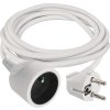 Prodlužovací kabel 2 m / 1 zásuvka / bílý / PVC / 1 mm2