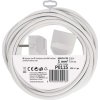 Prodlužovací kabel 5 m / 1 zásuvka / bílý / PVC / 1 mm2