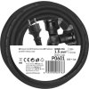 Venkovní prodlužovací kabel 10 m / 2 zásuvky / černý / guma / 230 V / 1,5 mm2