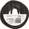 Venkovní prodlužovací kabel 30 m / 1 zásuvka / černý / guma-neopren / 230 V / 1,5 mm2