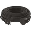Venkovní prodlužovací kabel 30 m / 1 zásuvka / černý / guma-neopren / 230 V / 1,5 mm2