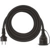 Venkovní prodlužovací kabel 5 m / 1 zásuvka / černý / guma-neopren / 230 V / 1,5 mm2