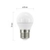 LED žárovka Classic Mini Globe / E27 / 5 W (40 W) / 470 lm / teplá bílá