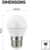 LED žárovka Classic Mini Globe / E27 / 5 W (40 W) / 470 lm / teplá bílá