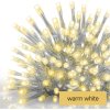 LED vánoční rampouchy, 5 m, venkovní i vnitřní, teplá bílá, ovladač, programy, časovač