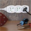Prodlužovací kabel 3 m / 3 zásuvky / bílý / PVC / 1,5 mm2