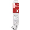 Prodlužovací kabel 3 m / 3 zásuvky / bílý / PVC / 1,5 mm2