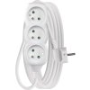 Prodlužovací kabel 5 m / 3 zásuvky / bílý / PVC / 1 mm2