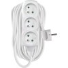 Prodlužovací kabel 10 m / 3 zásuvky / bílý / PVC / 1,5 mm2