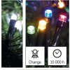 LED vánoční řetěz 2v1, 10 m, venkovní i vnitřní, studená bílá/multicolor, programy