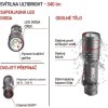 CREE LED kovová svítilna Ultibright 70, 340lm, 3xAAA