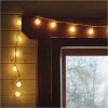 LED světelný cherry řetěz – kuličky 2,5 cm, 4 m, venkovní i vnitřní, teplá bílá, časovač