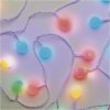 LED světelný cherry řetěz – kuličky 2,5 cm, 4 m, venkovní i vnitřní, multicolor, časovač