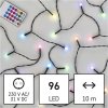 LED vánoční cherry řetěz – kuličky, 10 m, RGB, ovladač, programy, časovač