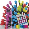LED vánoční cherry řetěz – kuličky, 10 m, RGB, ovladač, programy, časovač