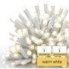 Profi LED spojovací řetěz blikající bílý – rampouchy, 3 m, venkovní, teplá bílá
